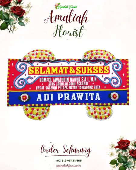 Papan Bunga Ucapan Selamat Kunjeng